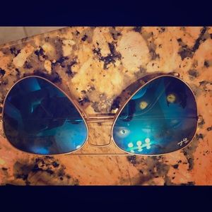 Ray band sunglasses- blue lens